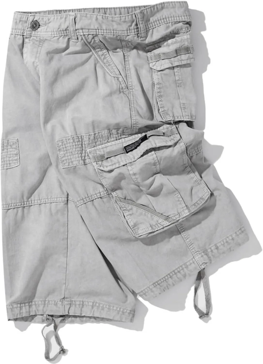 Muscularfit Mens Cargo Shorts Lightweight Multi Pockets Buckle Zipper Tooling Shorts Big and Tall Athletic Gym Workout Shorts