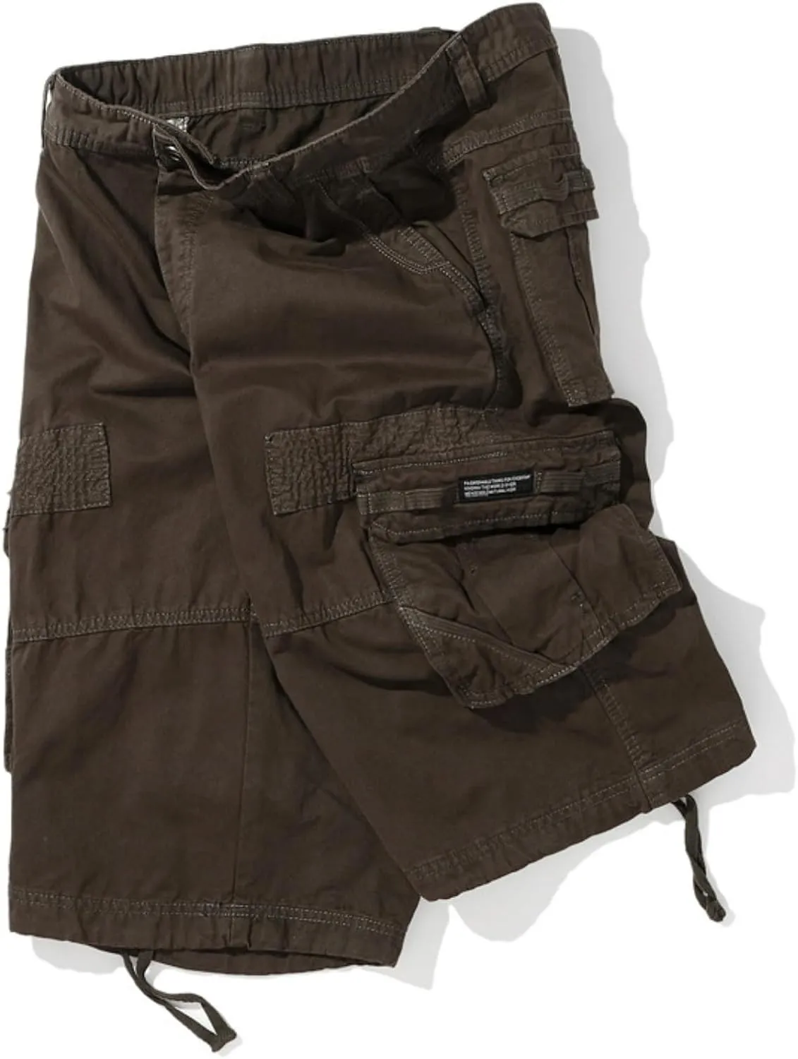 Muscularfit Mens Cargo Shorts Lightweight Multi Pockets Buckle Zipper Tooling Shorts Big and Tall Athletic Gym Workout Shorts