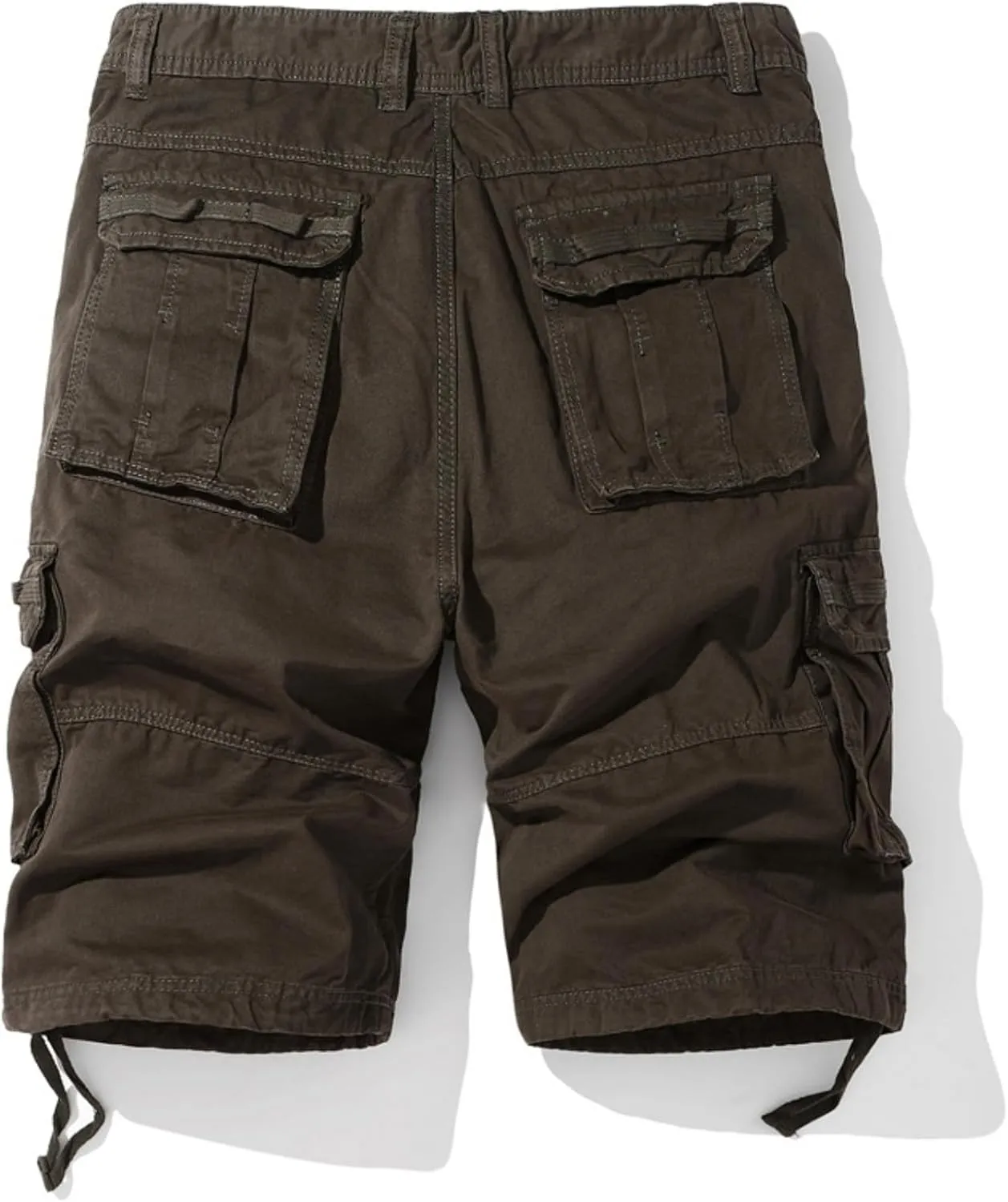 Muscularfit Mens Cargo Shorts Lightweight Multi Pockets Buckle Zipper Tooling Shorts Big and Tall Athletic Gym Workout Shorts