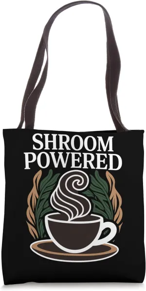Mushroom Coffee Drinker Wellness Brew Focus Clarity Energy Tote Bag