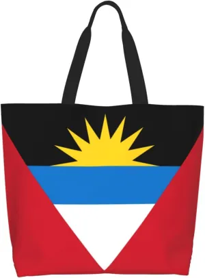 National Flag Tote Bag For Women Men, Extra Large Shoulder Tote Bag For Beach Travel Gym Grocery Shopping