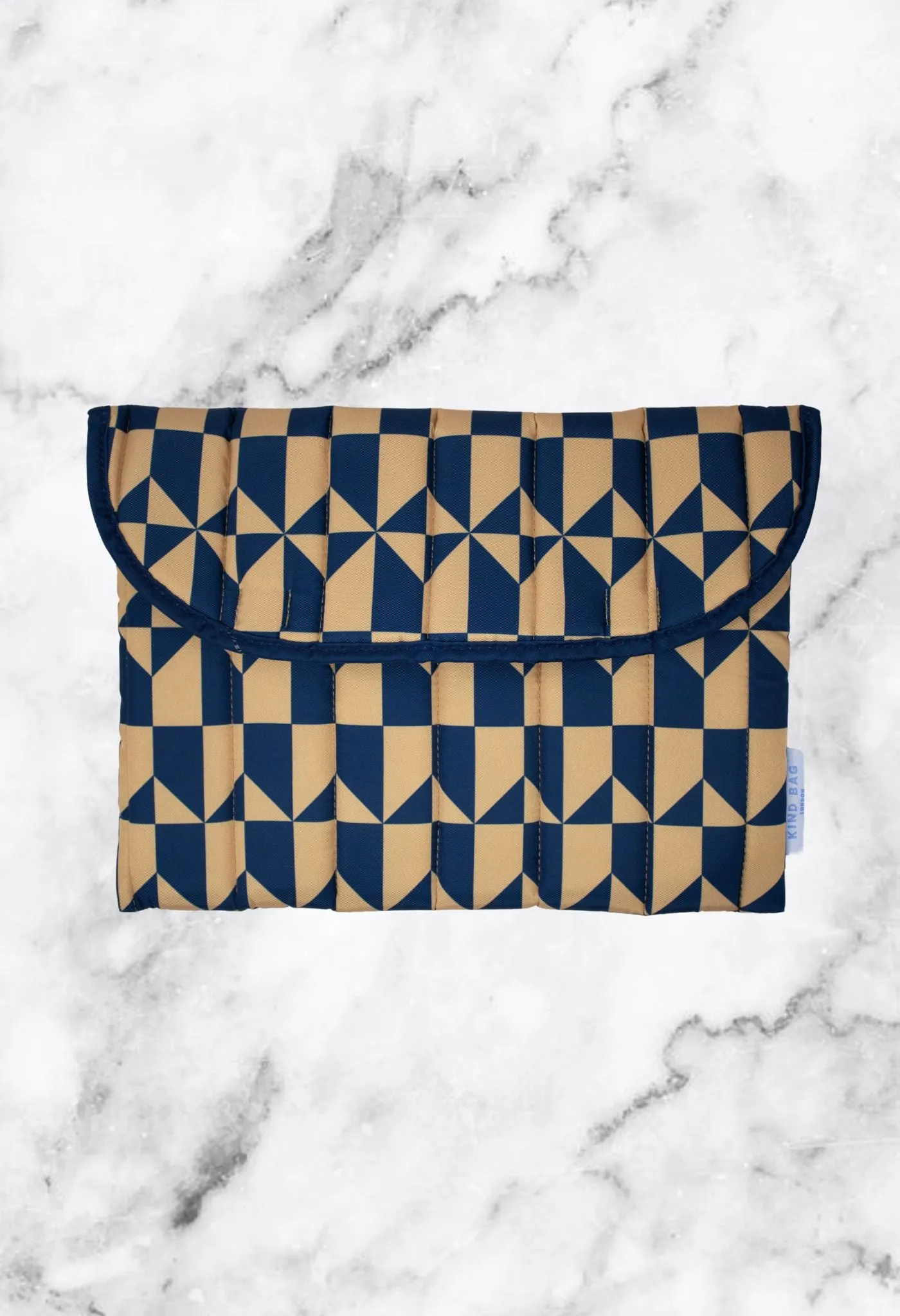 Navy Geometric 13' Laptop Case