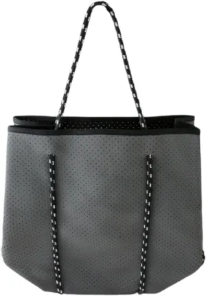 Neoprene Bag Pool Bag with Small Purse Water Resistant Beach Tote Bag Holes Handbag for Traveling Summer Shopping Gym