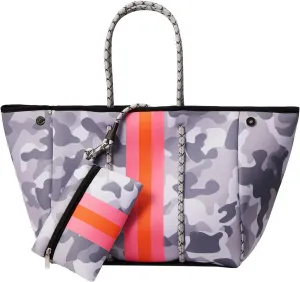 Neoprene Tote Bag for Women - Large Beach Handbag