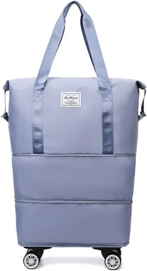 New Large Capacity Travel Bag with 360 Degrees Silent Universal Wheels Large Capacity Dry Wet Separation Travel Bag Lightweight Suitcase for Men Women
