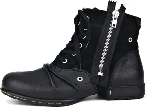 New Men Ankle Boots Mens Zip Low Heel Combat Boots Office Business Holiday For Club The First Layer Of Cowhide Genuine Pure Leather