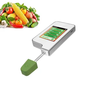 Nitrate Tester, Portable Digital Food Nitrate Tester, Fruit Vegetable Meat Detector, Nitrate Detection Range: 0-9999mg/kg/Measurement Time: 3 Seconds, for Fruit, Vegetable, Meat, Fish.(White)