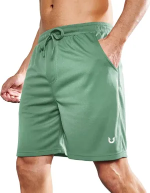 NORTHYARD Men's Athletic Workout Shorts 7'' Gym Running Short Quick Dry Lightweight Tennis Basketball with Zipper Pockets