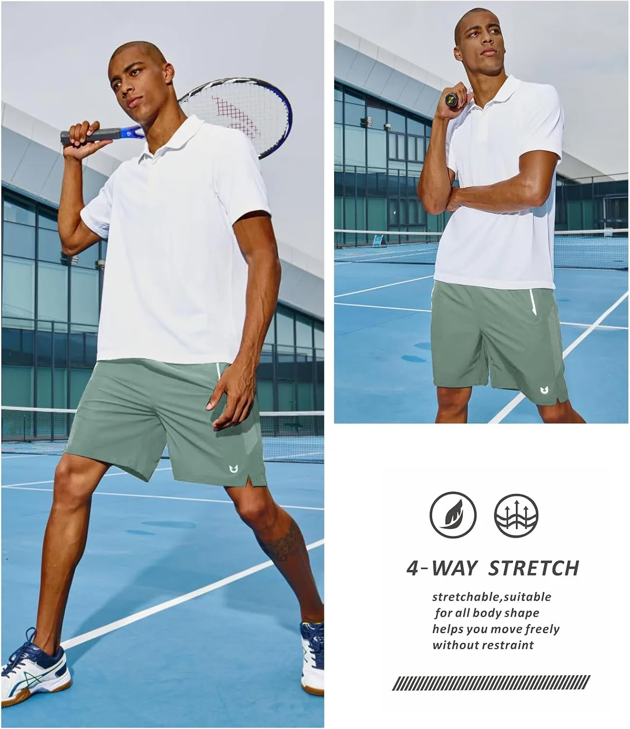 NORTHYARD Men's Running Athletic Shorts 5"/ 7"/ 9" Workout Gym Short Tennis Quick Dry Active Sport Hiking Basketball