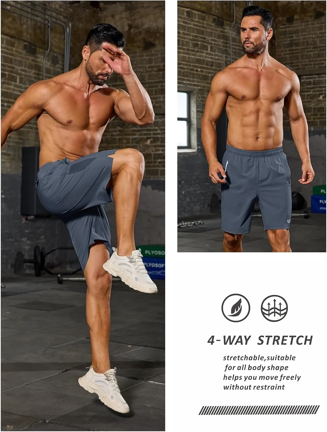 NORTHYARD Men's Running Athletic Shorts 5"/ 7"/ 9" Workout Gym Short Tennis Quick Dry Active Sport Hiking Basketball