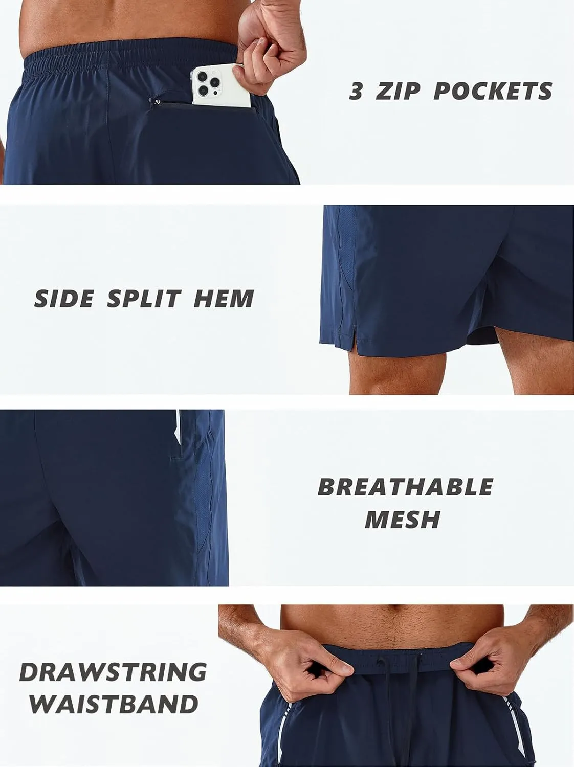 NORTHYARD Men's Running Athletic Shorts 5"/ 7"/ 9" Workout Gym Short Tennis Quick Dry Active Sport Hiking Basketball