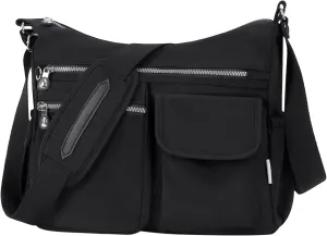 NOTAG Crossbody Bag for Women - Waterproof Multi-Pocket Handbag, Shoulder Bag, Lightweight Large Messenger