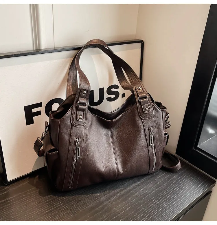 Novira | Elegant Black Tote Bag with Removable Shoulder Strap