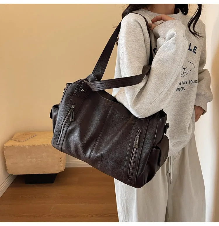 Novira | Elegant Black Tote Bag with Removable Shoulder Strap