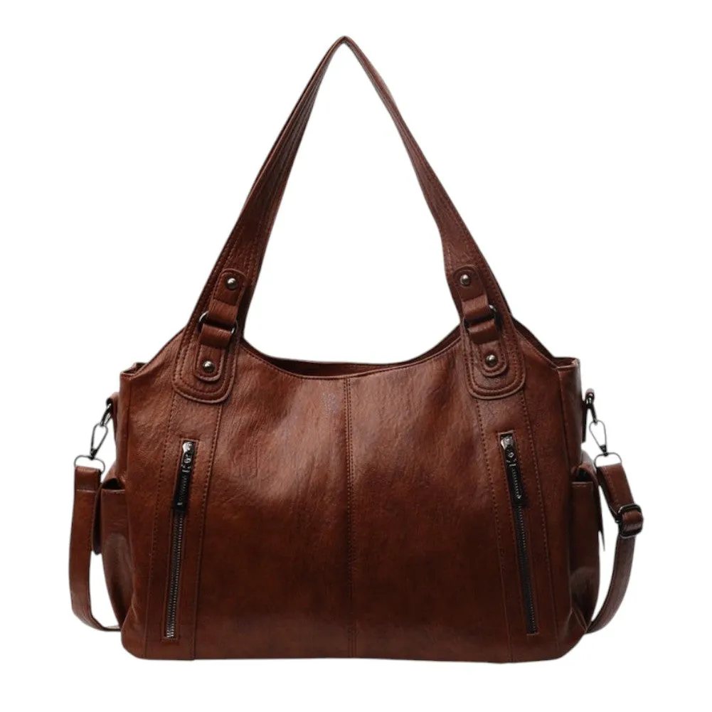 Novira | Elegant Black Tote Bag with Removable Shoulder Strap