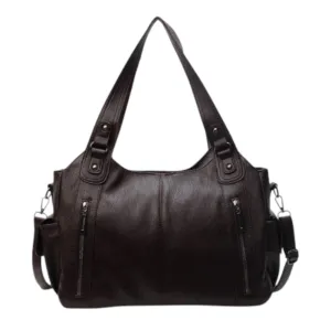 Novira | Elegant Black Tote Bag with Removable Shoulder Strap