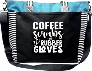 Nurse Tote Bag for Work - Christmas Gifts for Women Large Nursing Bag with Zipper, Pockets & Reliable Straps - Spacious Bag