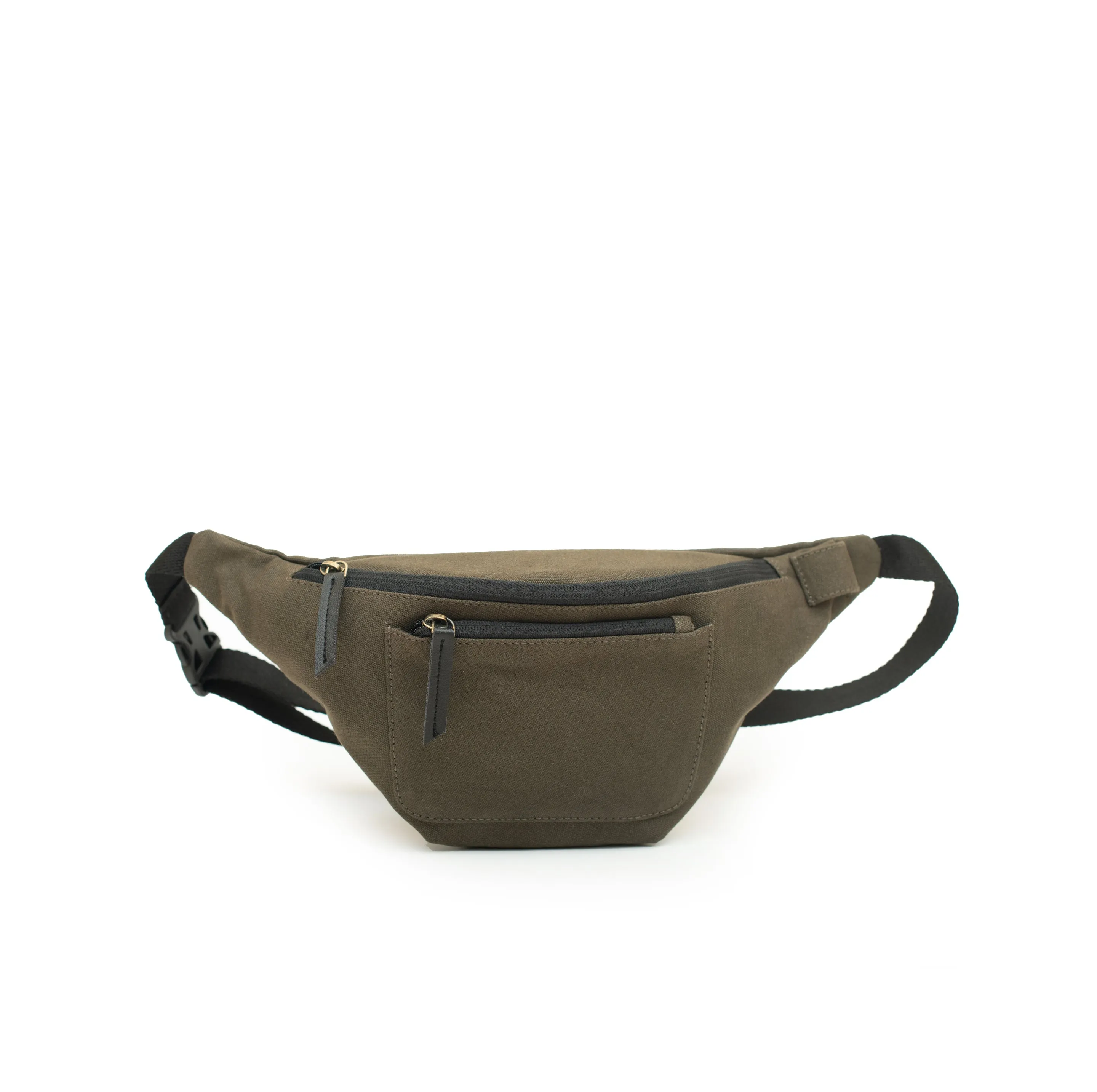 Oblique Waist Pouch Fanny Olive: 1N