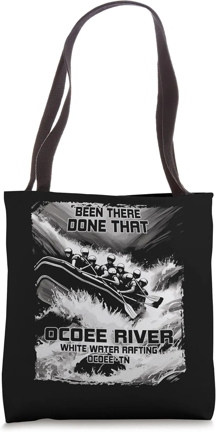 Ocoee River White Water Rafting Rapids Tennessee Raft Tote Bag