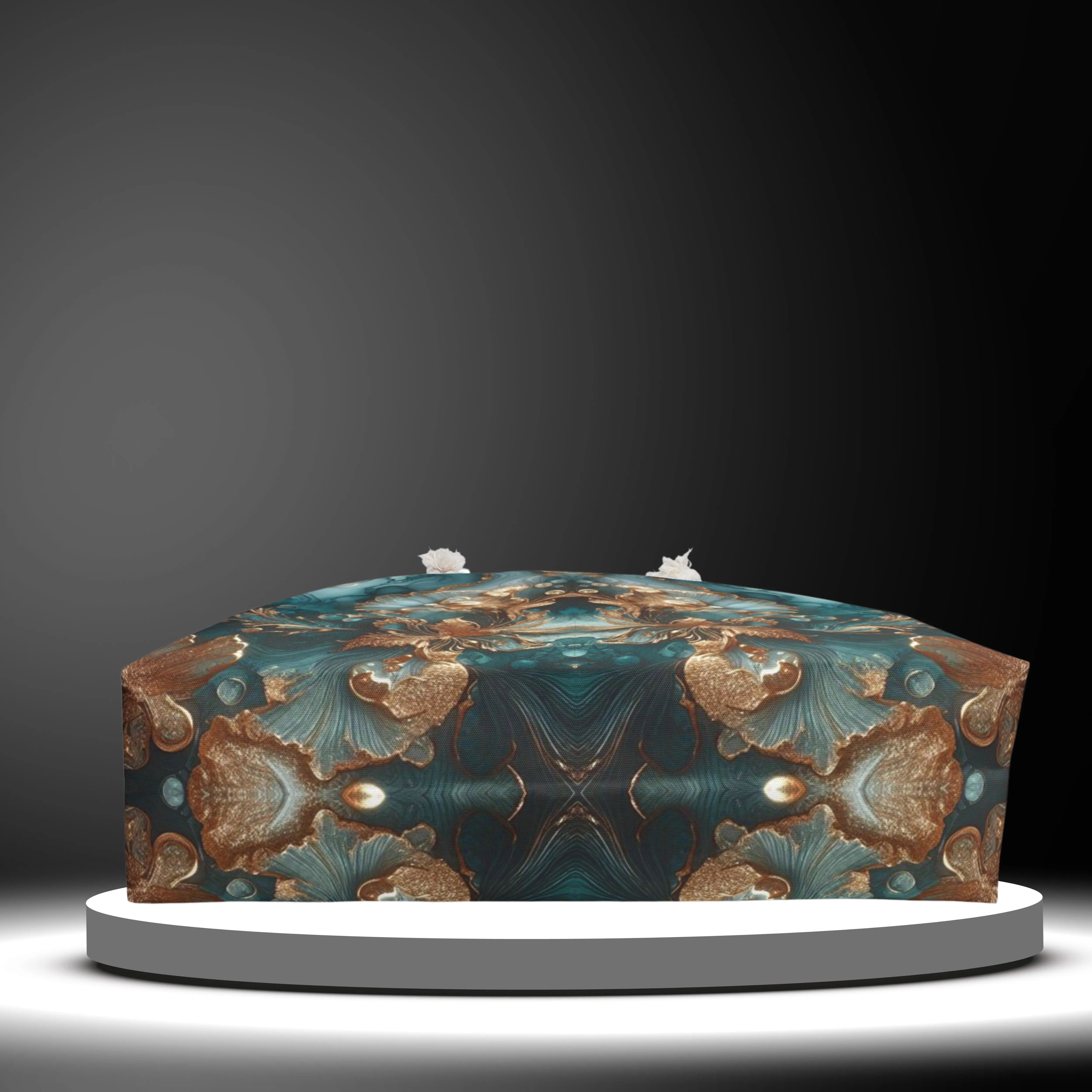 On-time delivery – Floral Gilded Tide Teal Everyday Tote Bag All-in-one solution & Aqua Tote Gold