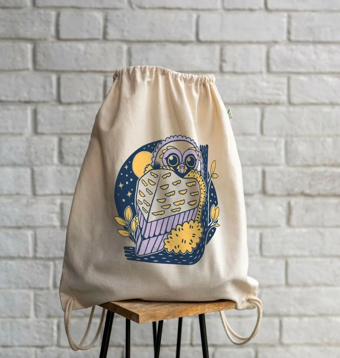 Owl Drawstring Bag