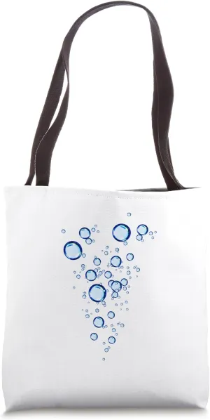 Oxygen Bubbles From Water Isolated Transparent Tote Bag