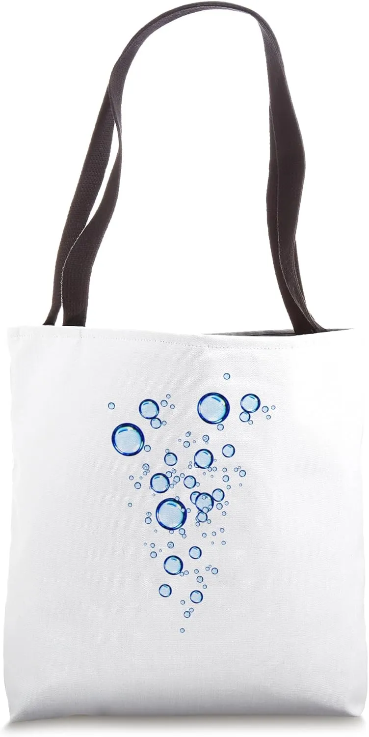 Oxygen Bubbles From Water Isolated Transparent Tote Bag