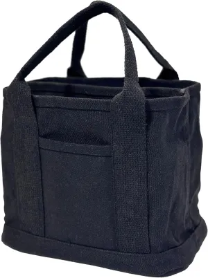 PACEKONER Canvas Tote Bag with Multi Pockets, Heavy Duty Tote, Foldable Shopping Bag, Reusable Grocery Bag for Work Travel
