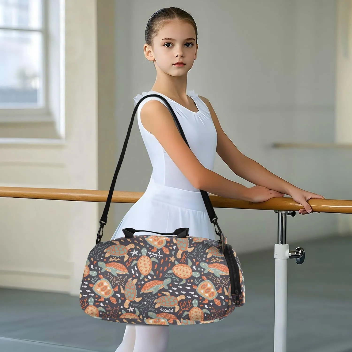 Paisley Gym Duffel Bag with Shoes Compartment Lightweight Sports Overnight Travel Bag for Travel, Sports, Duffel, Weekender