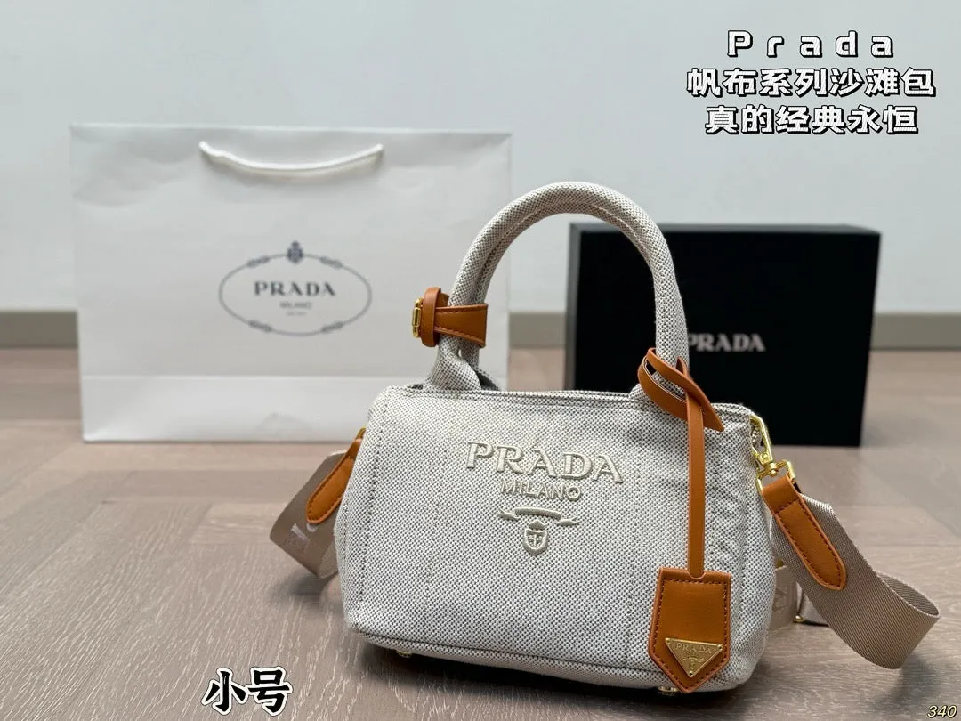 PD354 Linen Blend Small/Large Handbag