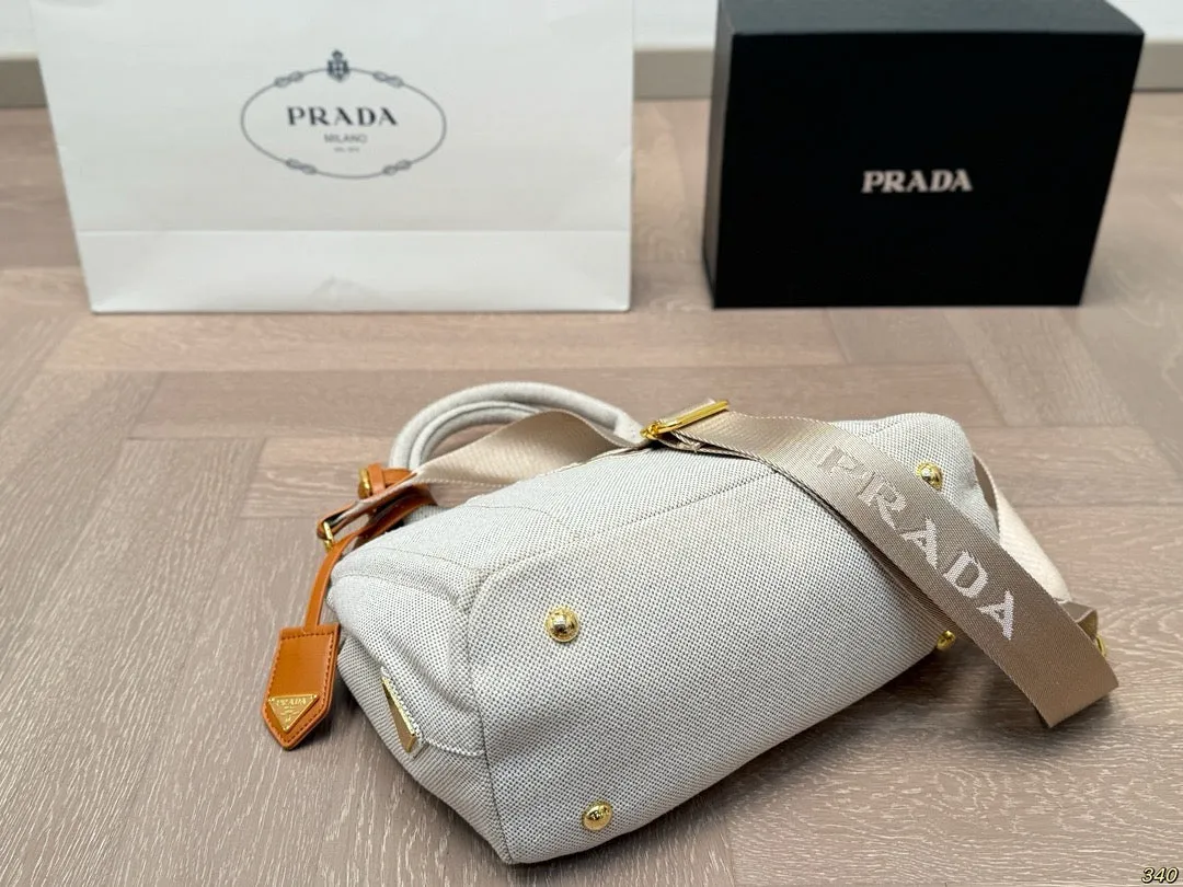 PD354 Linen Blend Small/Large Handbag