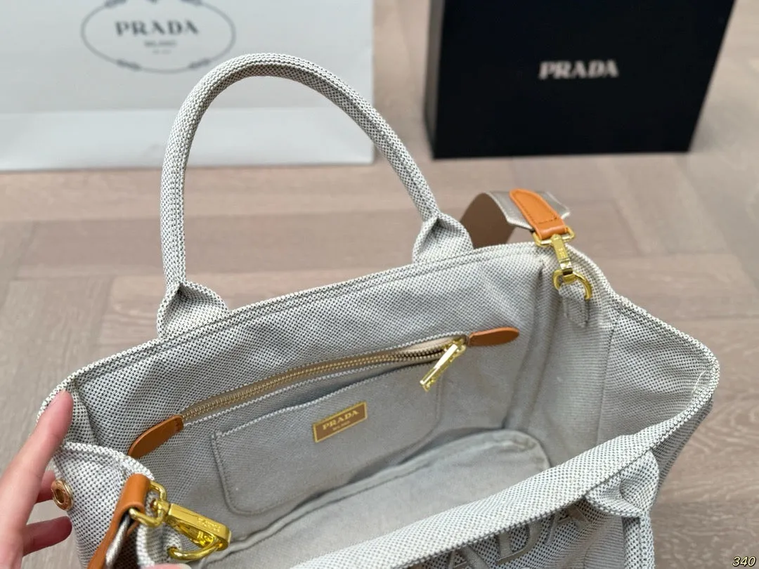 PD354 Linen Blend Small/Large Handbag