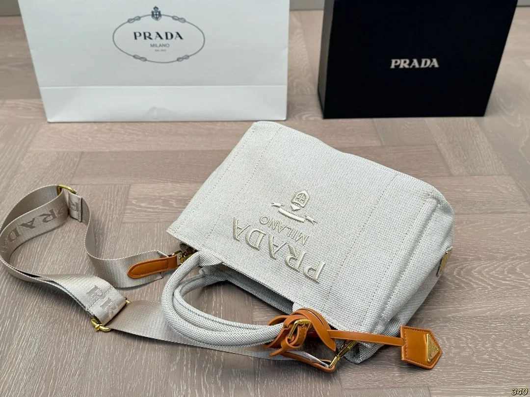 PD354 Linen Blend Small/Large Handbag