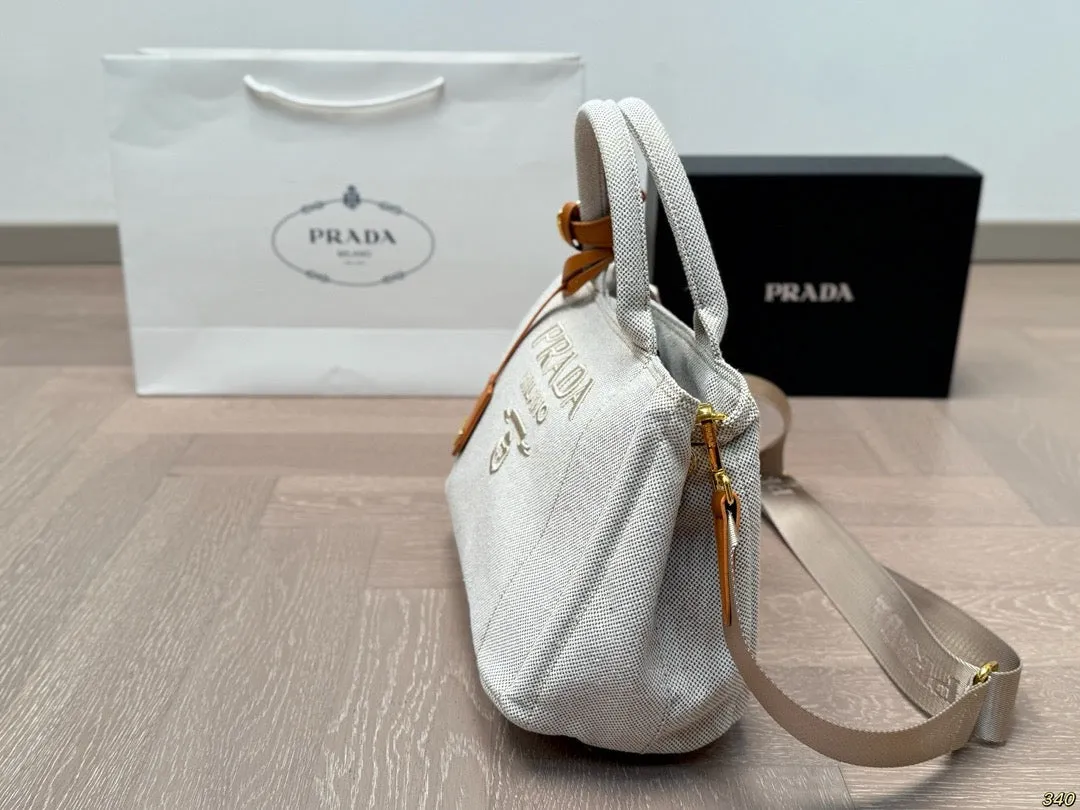 PD354 Linen Blend Small/Large Handbag