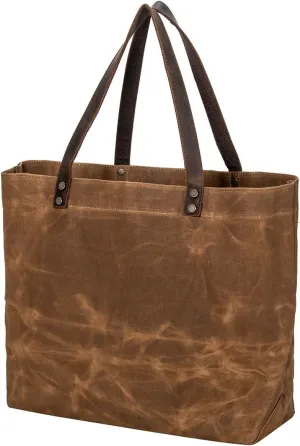peacechaos Waterproof Canvas Shoulder Tote Bag Purse Top Handle Satchel Handbag For Work Travel Business Shopping Casual