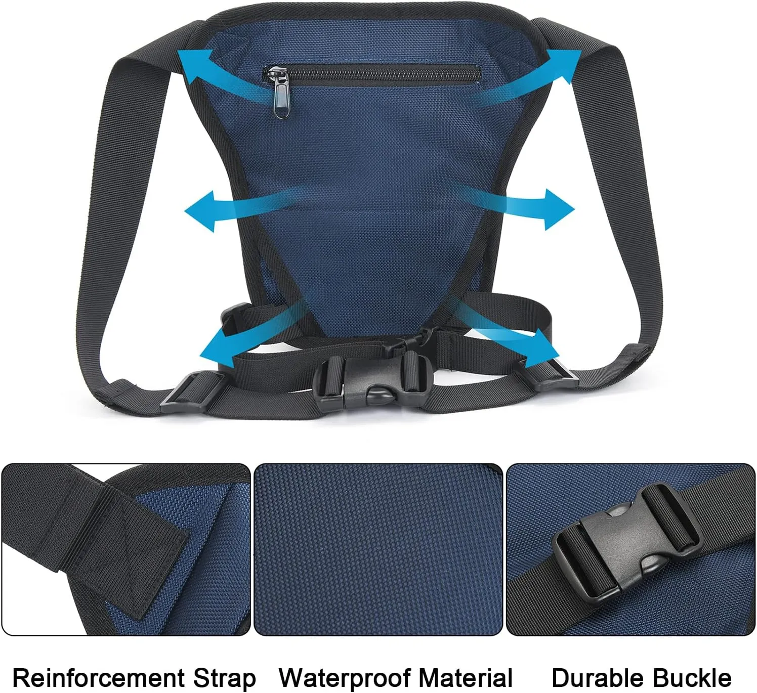 Peicees Drop Leg Bag for Men Women Tacical Waist Pouch Outdoor Thigh Bags Motorcycle Ride Crossbody Backpack Shoulder Fanny Pack Camping Hiking Cycling