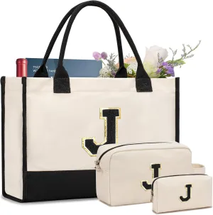 Personalized Initial Tote Bag - Birthday, Christmas, Teacher, Mom, Sister, Friend Gifts