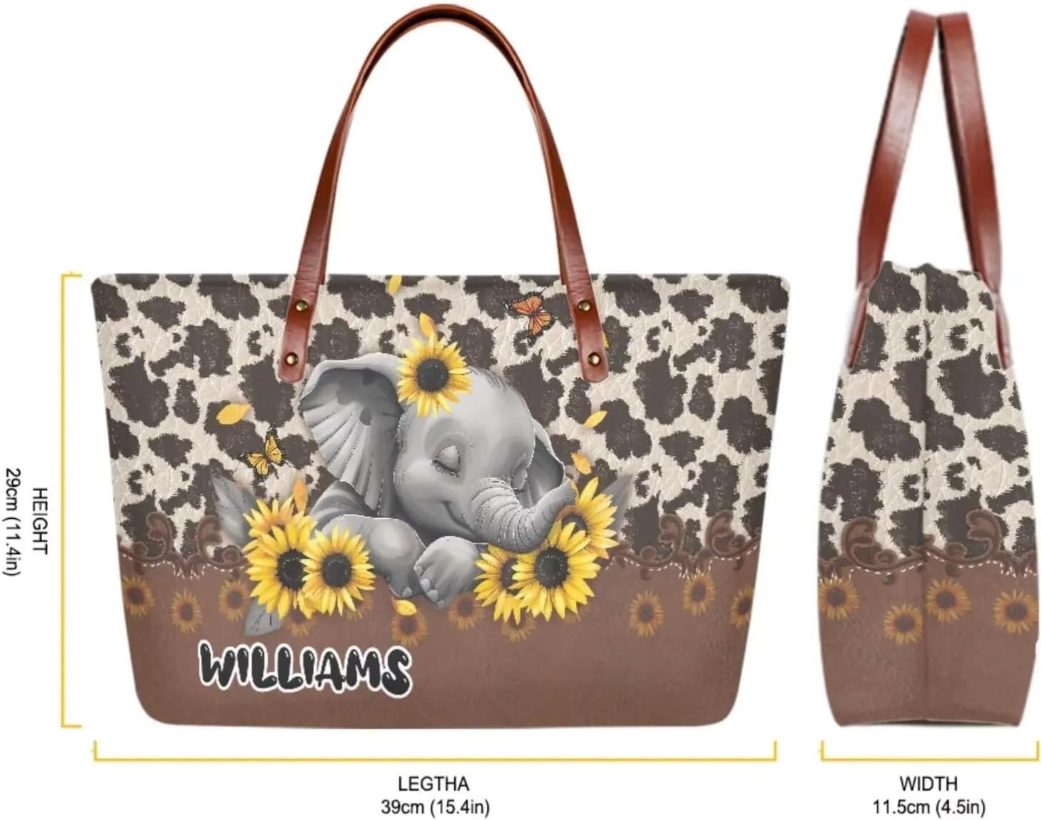 Personalized Purse 3 Pcs Custom Purse and Wallet Set with Makeup Bag Customized Tote Bag with Name for Women
