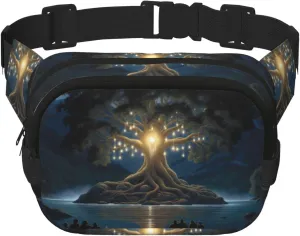 Phayah Ancient Tree Of Wisdom Waist Pack Bag,Fanny Pack For Men,Women, Workout Traveling Casual Running Hiking Cycling, Bum Bag