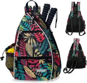 Pickleball Tennis Bag Backpack for Men Women - Sports Crossbody Franklin Pickle Ball Tennis Travel Sling Bag