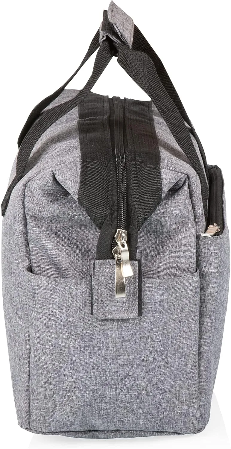 PICNIC TIME Disney Winnie the Pooh On The Go Lunch Bag, Soft Cooler Lunch Box, Insulated Lunch Bag, (Heathered Gray)