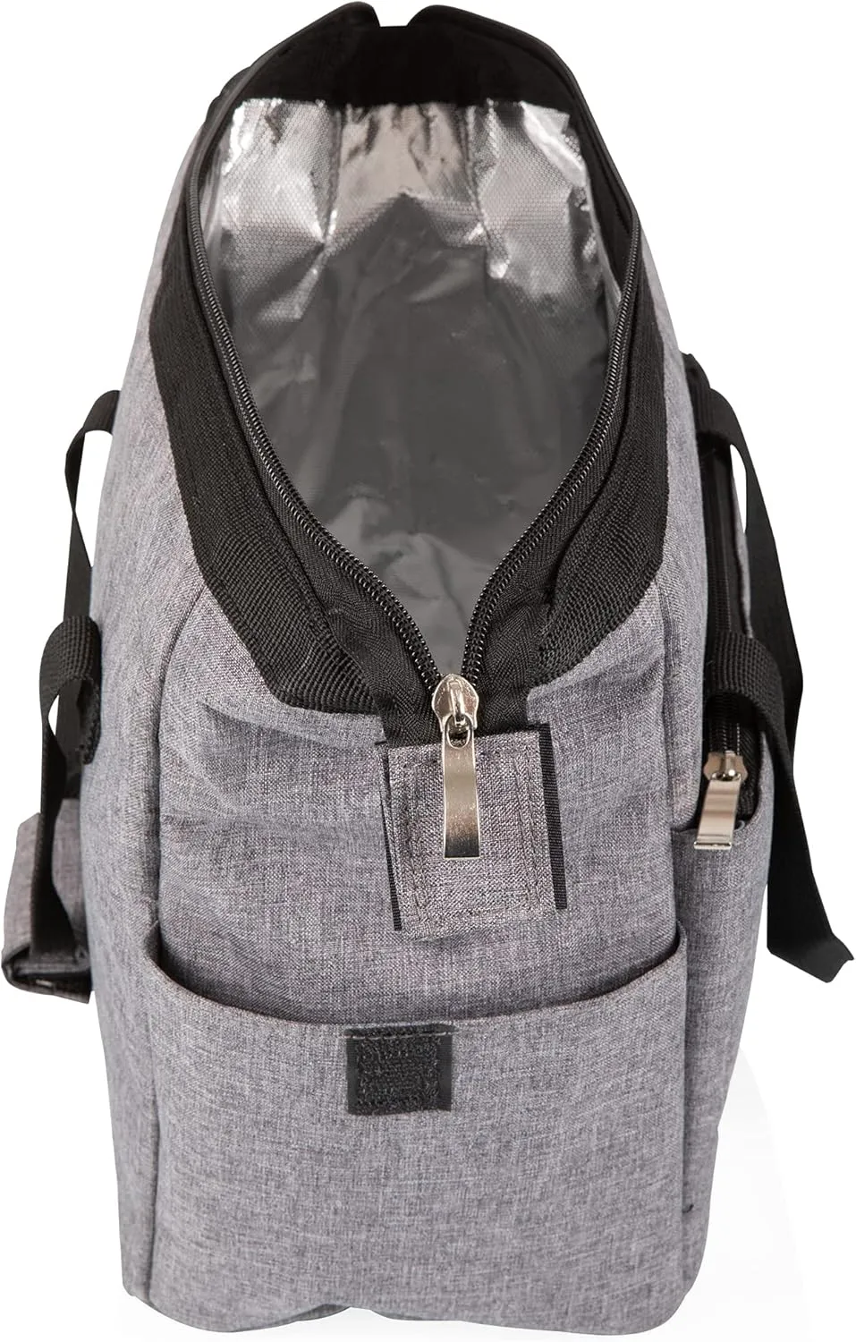 PICNIC TIME Disney Winnie the Pooh On The Go Lunch Bag, Soft Cooler Lunch Box, Insulated Lunch Bag, (Heathered Gray)