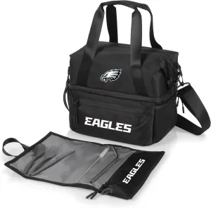 PICNIC TIME NFL unisex-adult NFL Tarana Lunch Bag Cooler with Utensil Set, Lunch Box made of Recycled Material