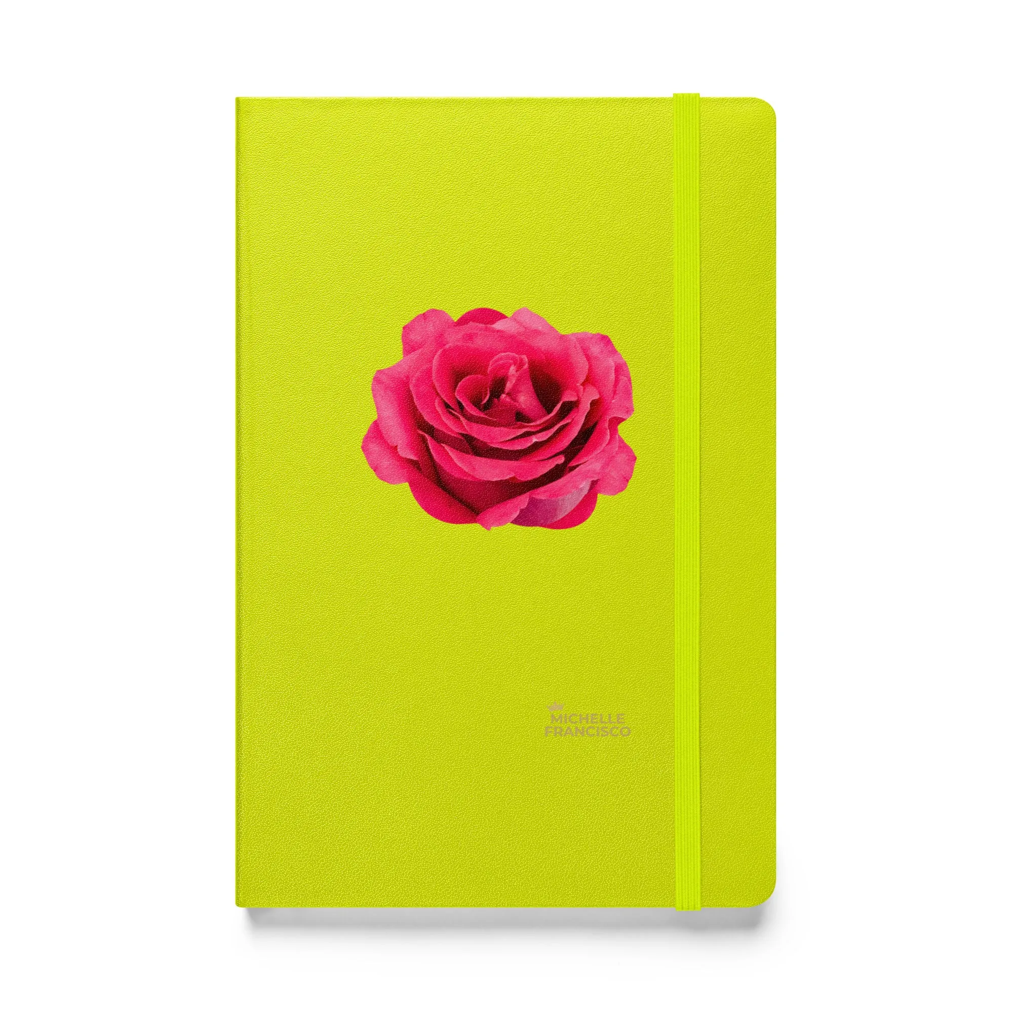 Pink Rose Hardcover Bound Notebook