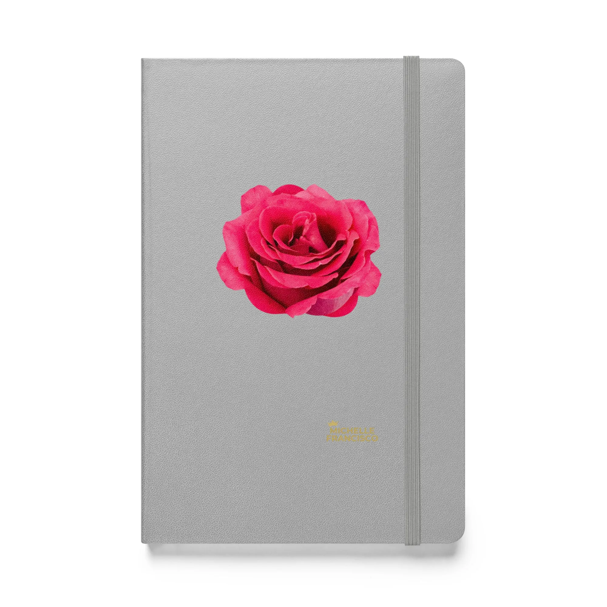 Pink Rose Hardcover Bound Notebook