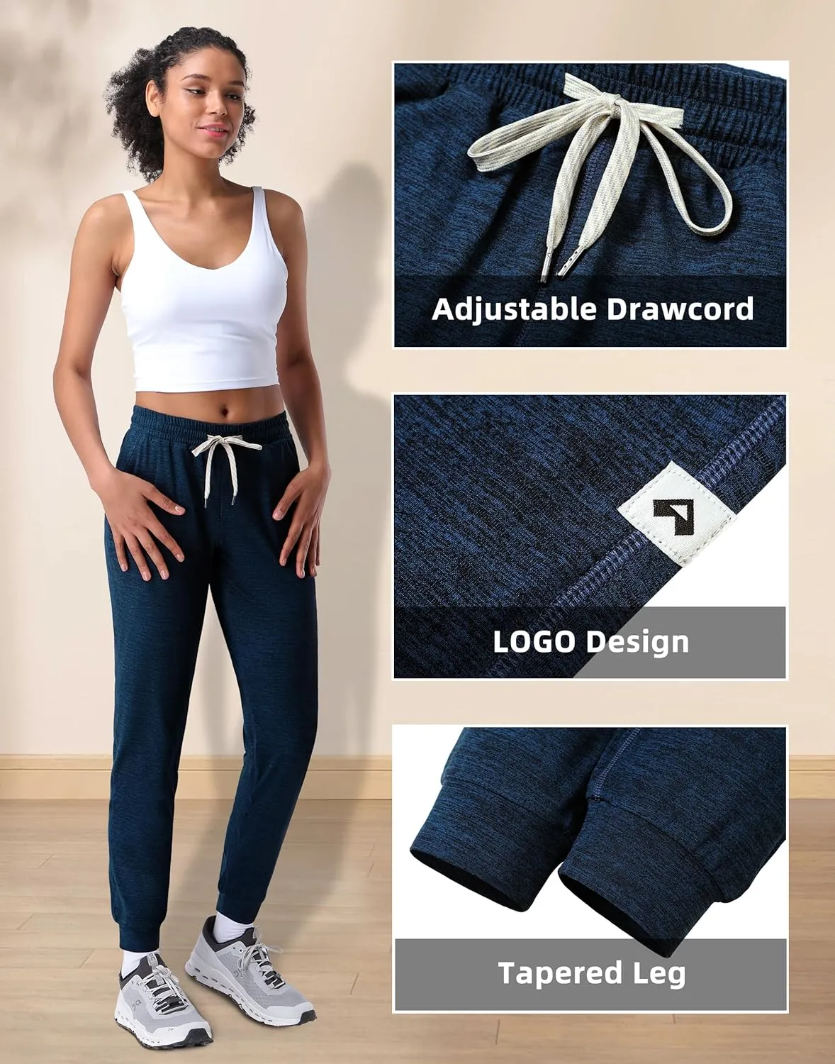 Pioneer Camp Women's Joggers Pants with Pockets Lounge Sweat Pants for Women Yoga Athletic Casual Running Workout