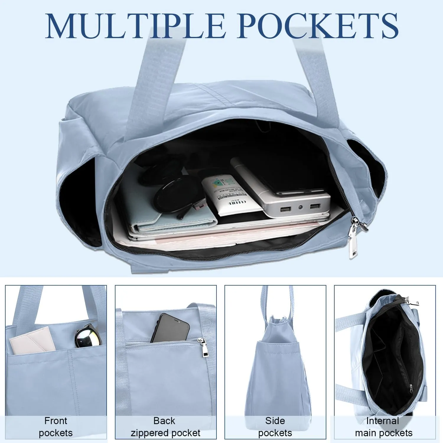 PlasMaller Carry On Travel Duffle Bag Packable Luggage Travel Gear Sports Gym Bags Lightweight Tote Shoulder Pack