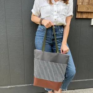 POCKET TOTE - STRIPE