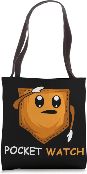Pocket Watch Funny Person Tote Bag