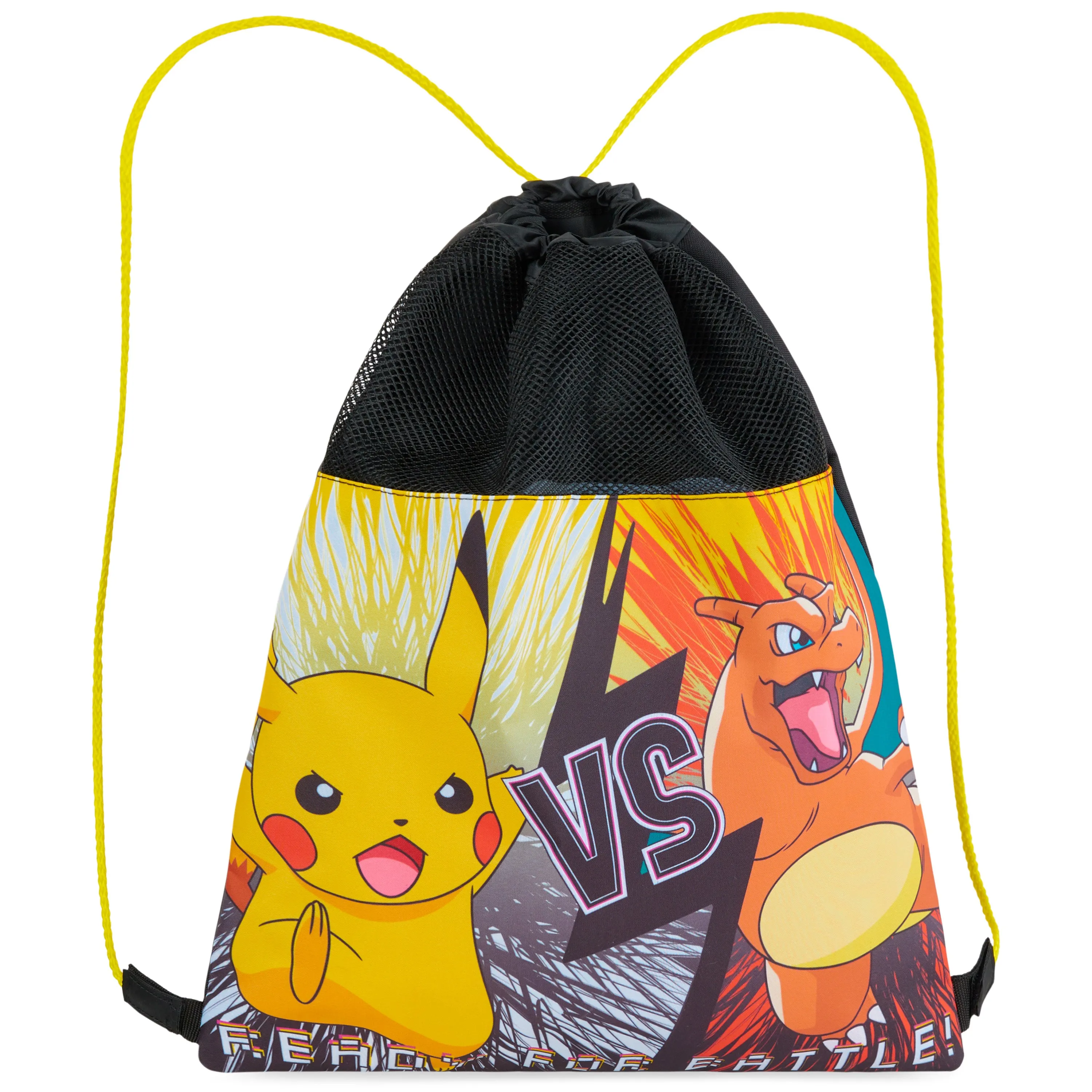 Pokemon Kids Drawstring Bags - Pikachu Swimming Bag, School, Sports, PE Bag